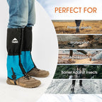 Waterproof Adjustable Leg Gaiters for Men and Women Snow Boot Gaiters for Hiking in Hunting Sand and Mud Mountain Climbing or Snowshoeing