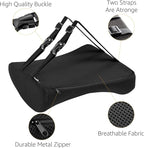 Amazon Basics Comfortable Seat Cushion & Lumbar Support for Office Chairs, Memory Foam with Cooling Gel, Non-Slip, Black