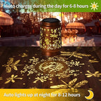 Solar Lanterns Outdoor Waterproof Garden Decor Mothers Day Gifts for Mom Women Birthday Gifts Ideas Metal Bird Decorative LED for Patio Pathway Landscape Walkway Terrace Balcony Lawn Yard (Dragonfly)