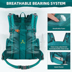 Maelstrom Hiking Backpack,40L Waterproof Camping Backpack,Men Women Packable Hiking Daypack with Rain Cover,Lightweight Travel Backpack-Green