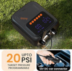 Electric Paddle Board Pump, 20PSI SUP pump for Paddleboard,Dual Stage Inflation&Deflation, Auto-Off and 12V DC connector for Stand-Up Paddle Boards, Kayaks, Boats & Inflatables