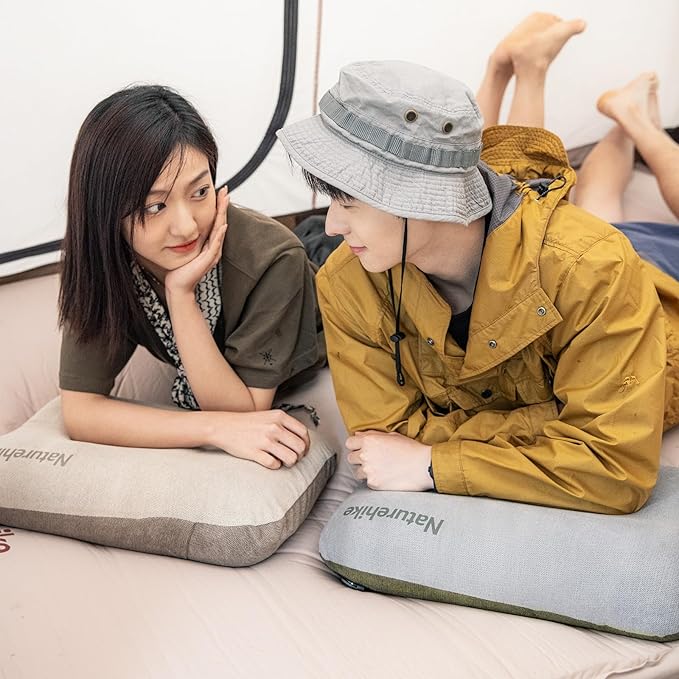 Naturehike Camping Pillow Protectors Cover Case, 20×14in, Soft Touch, Skin-Friendly, Removable, Machine Washable, Fade Resistant, Durable (Beige)