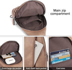 CLUCI Crossbody Bags for Women Men,Leather Sling Bag Cross Body Backpack for Woman Gifts for Women Birthday Unique