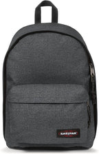 EASTPAK Out Of Office – 31L Backpack with Dual Compartments, 16” Laptop Sleeve, Security Pocket, Bottle Holder & Air Mesh Straps, Black Denim