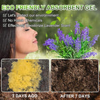 AOKE Portable Toilet Powder, 25 Pack Poo Gel Lavender scent for Camping Eco Absorbent Gel Liquid Waste Gelling and Deodorizing Powder, Emergency Toilet Waste Treatment for Outdoor Camping Hiking