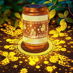 2 Pack Butterfly Solar Lanterns Outdoor Waterproof Garden Decor, Birthday Gifts for Women Mom Grandma, Metal Hanging Solar Lights for Outside Yard Patio Pathway Backyard Porch