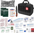 CVLIFE First Aid Kit Survival Emergency Kit with Tactical Pouch, Comprehensive Trauma Care - Ideal for Car, Camping, Hiking, Travel