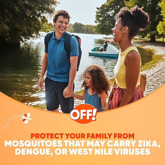 OFF! Family Care Mosquito, Tick, and Insect Repellent, Bug Spray Containing 15% DEET, Protects Against Mosquitoes, 4 Oz, 2 Count