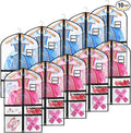 10 Pack Garment Bags for Dance Costumes,40" Kids Clear Garment Bags for Hanging Clothes with 4 Zipper Pocket,Dance Competition Must Haves for Dance Competition, Travel, Closet Storage(Black)