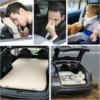 Tesla Camping Air Mattress with Foam, 4''Extra Thick Self Inflating Sleeping Pad for Camping, Fast Inflate & Deflate, with Electric Pump, Model Y