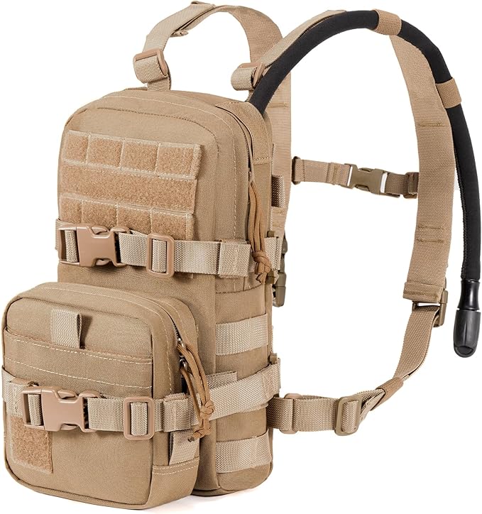 Tactical Small MOLLE Hydration Pack Outdoor Water Bladder Carrier Pack for Vest Backpack