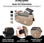 Money Belt for Secure Travel - RFID Blocking Slim Passport Holder - Hidden Waist Pouch for Cash, Credit Cards, Documents - Concealable Under Clothes, Water-Resistant Slim Fanny Pack for Men and Women