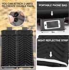 Sleeping Pad with Pillow, Self Inflating Extra-Thick, Ultralight Sleeping Mat, Built-in Pump, Ultimate for Camping, Hiking, Traveling, Airpad, Carry Bag, Compact & Lightweight Air Mattress (Black)