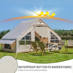 SHANQUAN Inflatable Tent with Pump,4-6 Person Instant Glamping Camping Tents House, Easy Setup Blow Up Family Tents for 4 Seasons Waterproof Inflatable Tent for Camping with Mesh Windows.