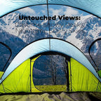 4/6 Person Easy Pop Up Tent, Waterproof, Automatic Setup,2 Doors-Instant Family Tents for Camping, Hiking & Traveling