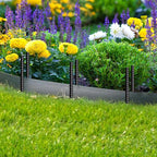 16 Inch Rebar Stakes 30 Pack Heavy Duty Ground Anchors with Chisel Point End Long Straight Steel Tent Stakes 3/8" Thickness Metal Spikes Black Coated for Concrete Timber Camping Garden Plant