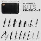 Utopia Care Nail Clippers Professional Nail Kit or Manicure Kit for Women and Men, Stocking Stuffers or Groomsmen Gifts Pedicure Set for Fingernail, Toenail Clippers with Travel Case