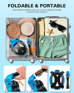 VGKE Full Face Snorkel Mask for Adults, 180 Degree HD Panoramic View Snorkeling Gear with Waterproof Phone Pouch, Anti-Leak & Anti-Fog, Breathe Freely Suitable for Men/Women