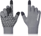 Achiou Winter Gloves, Glove for Men Women, Upgraded Touch Screen Texting Warm Running with Thermal Soft Knit Lining