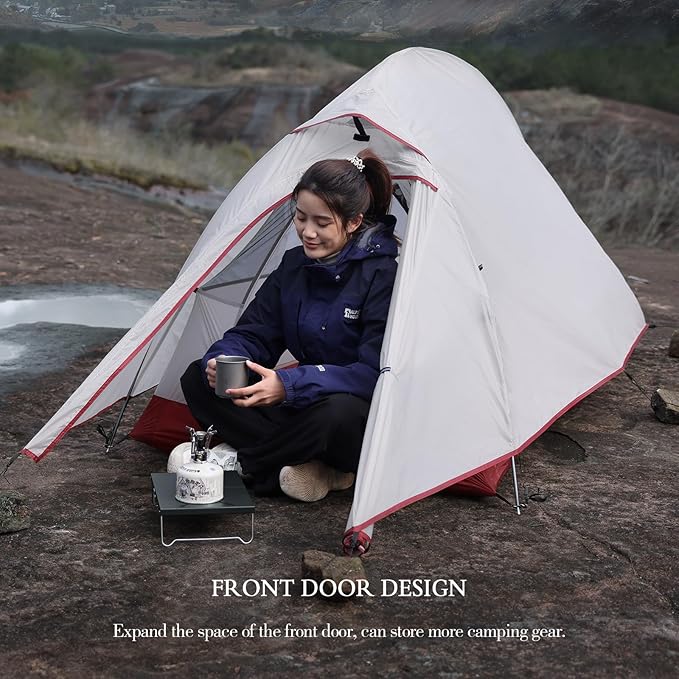 1 Person Tent Lightweight Double Layer Professional Instant Ultralight Tent for Camping