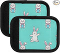 Rabbit Dancing Luggage Handle Wrap for Suitcase Luggage Tags Handle Covers Identifiers Soft Decorations Travel Accessories 2 Pack