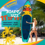 FunWater Stand Up Paddle Board Ultra-Light Inflatable Paddleboard with SUP Accessories for Adults & Youth of All Skill Levels