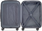 DELSEY PARIS Helium Aero Hardside Expandable Luggage with Spinner Wheels, Titanium, Carry-On 19 Inch