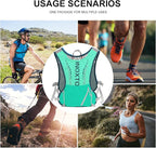 INOXTO Hydration Vest Backpack,Lightweight Water Running Vest Pack with 1.5L Water Bladder Bag Daypack for Hiking Trail Running Cycling Race Marathon for Women Men