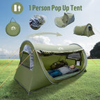 Night Cat Pop-up Camping Tent: 1 2 Person Tent Waterproof Instant Easy Setup Tunnel Tent