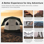 Space Acacia Lite Camping Tent | 2/3/4/8 Person Pop Up Tents for Camping | Lightweight & Durable Beach Tent | Level 7 Wind Resistance, UPF 50+ | Quick Setup for Camping & Backyard