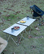 iClimb Ultralight Compact Camping Folding Table with Carry Bag (Reinforced Blue - L)
