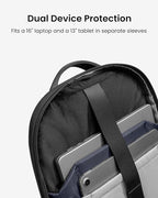 tomtoc Laptop Backpack 32L, Large Business Work Bag Fits 15.6-16 Inch Laptop, Water-Resistant Durable Computer Travel Backpack for Business Trip, Weekend Getaway