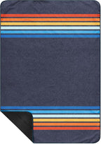 Rumpl Everywhere Mat, Waterproof Picnic Blanket and Ground Mat for Camping, Hiking, and Picnicking, 52x75 Inches, Coast Retro Rays