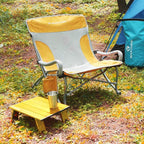 Rock Cloud Portable Beach Table Aluminum Ultralight Folding Camping Table, Yellow