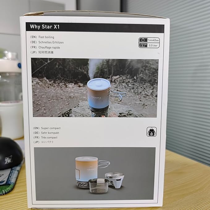 Fire-Maple "Fixed Star 1" Personal Cooking System | Pot/Jet Burner Stove System with Electric Ignition | Ideal for Hiking, Camping, Backpacking, Fishing, Hunting Trips and Emergency Use Multi