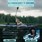 UPWELL 11'6"×35" Extra Wide Inflatable Paddle Board, Stand Up Paddle Board for Youth & Adults, Stable Design, Premium SUP Accessories, 120L Backpack, 10L Dry Bag, Paddle, Leash, Hand Pump, US Fins