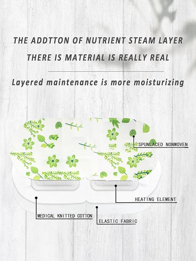 Disposable Steam Eye Mask 9 Pack - Heated Eye Compress for Dry Eyes & Puffiness Relief, Travel Essentials Sleeping Mask for Airplane, Relaxing Gift for Women, Men