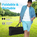 FAHKNS Hammock Camping Chair, 360° Swivel Chair with Adjustable Backrest, Foldable and Lightweight Chair Used for Office Work, Picnic, Hiking, Portable Bag,