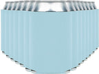 Blank Beer Can Cooler Sleeves (60-Pack) Soft Insulated Beer Can Coolies - HTV Friendly Blank Koolies in Bulk for Beer Cans & Bottles - Coolie Blanks for Vinyl Projects & Wedding Favors (Light Blue)