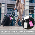 30 Pack Luggage Tags for Suitcases, Airplane Travel Essentials for Flying, International Travel Must Haves, and Luggage Accessories by Sodsay
