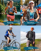 Running Hydration Vest with a 2L Water Bladder, Hydration Pack Lightweight Water Backpack for Running Hiking Cycling Marathon Trail for Men Women