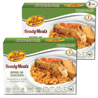 KJ Poultry Kosher Ready Meals - Bone In Chicken & Kugel, MRE Meat Meals Ready to Eat, Shabbos Food, Halal, (2 Pack) Prepared Entree Fully Cooked, Shelf Stable Microwave Dinner Travel Military Camping