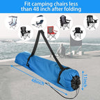 Xxerciz Camp Chair Replacement Bag, 48 inches Heavy Duty Large Storage Bag, Nylon Folding Chair Carry Bag with Shoulder Strap Foldable Blue for Outdoor Camping Travel (Chair is not Included)