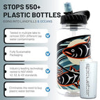 Epic Water Filters Nalgene OG Water Bottle with Filter, USA Made, BPA Free, Removes 99.99% Tap Water Contaminants, Forever Chemicals, LeClair Art, 32 oz