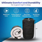 Hazli Matrix Comfort-Cell Memory Foam Camping Mattress Pad - Portable Foam Sleeping Pad for Camping - Roll up Sleeping Mat for Adults - Floor Mattress Guest Floor Bed for Sleepover, Car SUV Cot