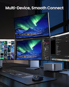 Silkland 80Gbps USB 4 for Thunderbolt 5 Cable 1FT, 240W PD 3.1 Charging, up to 120Gbps Bandwidth for Dual 8K, Braided USB C Data Cable Compatible Thunderbolt 4/5, SSD, MacBook M4 Pro, iPhone17/16,Dock