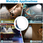 LED Hanging Camping Lantern Rechargeable Essentials, 200W Outdoor Camping Tent Lights for Camping Decor, 4000LM Waterproof Backpacking Lanterns for Power Outages, Emergency, Hurricane, Hiking