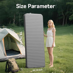 Self Inflating Camping Sleeping Pad, 4" Ultra-Thick Memory Foam Camping Air Mattress Pad with Built-in Electric Pump, 9.5 R-Value Insulated Sleeping Bag Mat Pads for Car Travel Tent Cot