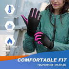 Sukeen Winter Gloves Men Women, Touchscreen Anti-Slip Warm Mens Gloves for Running Driving Cycling Hiking Biking Outdoor