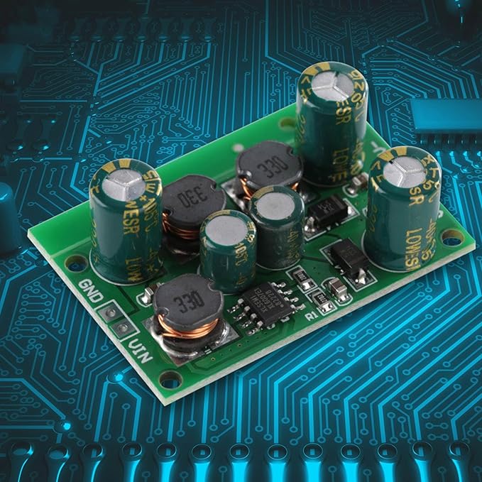 DC-DC Boost Converter Voltage Regulator Module Positive Negative Dual Output 12VDC for Power Supply and Circuit Projects